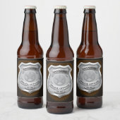 Personeelsagent Sheriff Cop NAME Badge Bier Etiket (Flessen)