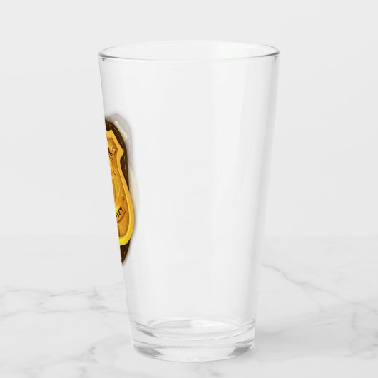 Personeelsagent Sheriff Cop NAME Badge Glas (Links)