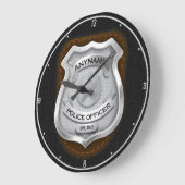 Personeelsagent Sheriff Cop NAME Badge Grote Klok (Hoek)