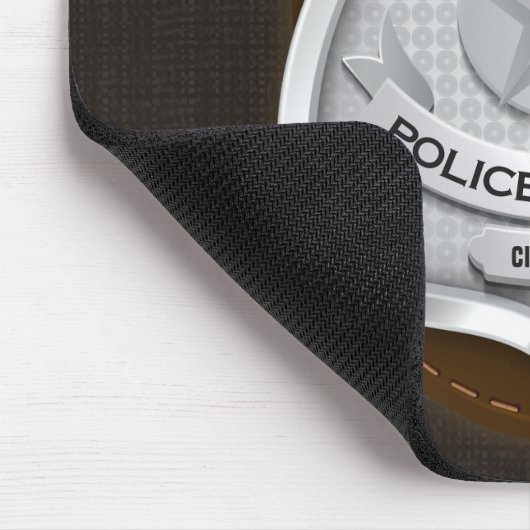 Personeelsagent Sheriff Cop NAME Badge Muismat (Hoek)