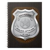 Personeelsagent Sheriff Cop NAME Badge Notitieboek