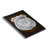 Personeelsagent Sheriff Cop NAME Badge Notitieboek (Rechterzijde)