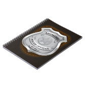Personeelsagent Sheriff Cop NAME Badge Notitieboek (Linkerzijde)