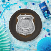 Personeelsagent Sheriff Cop NAME Badge Papieren Bordje (Feest)