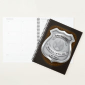 Personeelsagent Sheriff Cop NAME Badge Planner (Display)