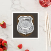 Personeelsagent Sheriff Cop NAME Badge Servet (Insitu)