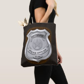 Personeelsagent Sheriff Cop NAME Badge Tote Bag (Dichtbij)