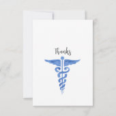 Personeelsartsen Gezondheidsminimalistisch Bedankkaart (Achterkant)