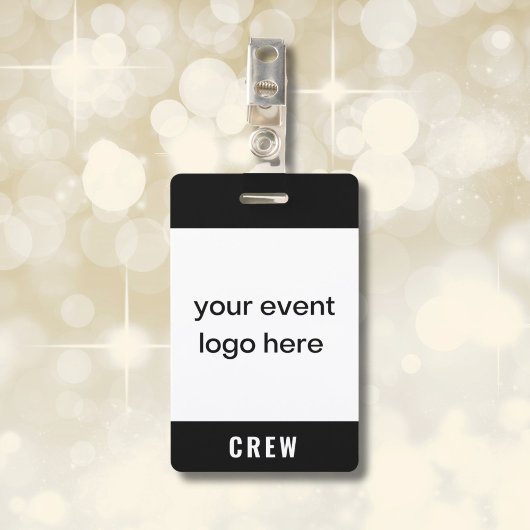 Personeelsbadge Crew Evenement Badge