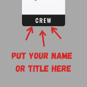 Personeelsbadge Crew Evenement Badge
