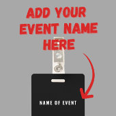 Personeelsbadge Crew Evenement Badge