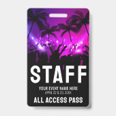 Personeelsbadge Evenement Backstage Badge (Achterkant)