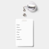  personeelsbadge personaliseren badge (Achterkant met intrekbare clip)