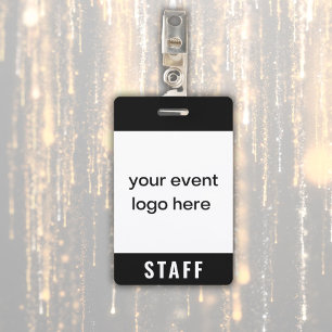 Personeelsbadge voor evenementen badge