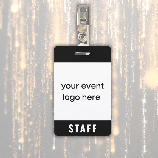 Personeelsbadge voor evenementen badge