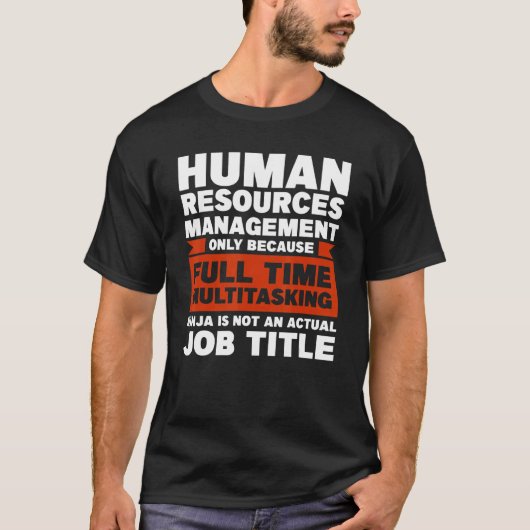 Personeelsbeheer Alleen afdeling HR T-shirt (Voorkant)