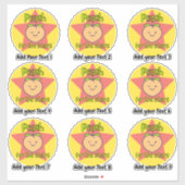 Personeelsbelonende Stickers voor peach-fruitleraa (Vel)