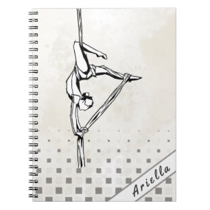 Personeelsdanseres dans marble check Cute Notitieboek