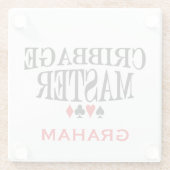 Personeelsdelictmaster Glazen Onderzetter (Achterkant)