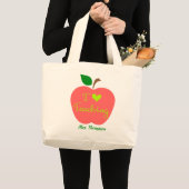 Personeelsdocent Apple Grote Tote Bag (Voorkant (product))
