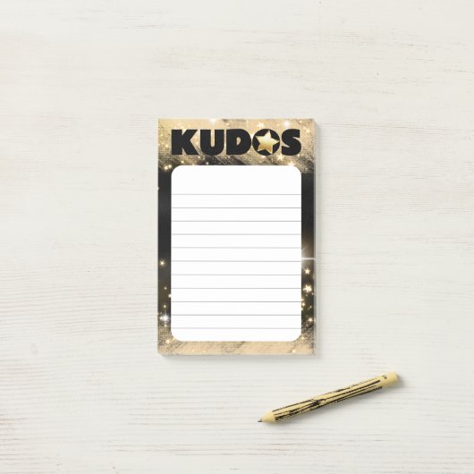 Personeelserkenning award ster kudos post-it® notes (Op bureau)