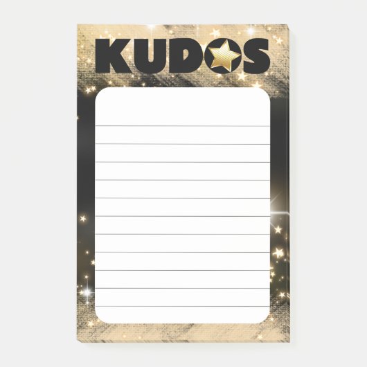 Personeelserkenning award ster kudos post-it® notes (Voorkant)