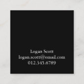 Personeelsformatie Equestrian Kaleidoscoop Vierkante Visitekaartje (Achterkant)