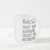 Personeelsformatie Matglas Koffiemok (Voorkant rechts)