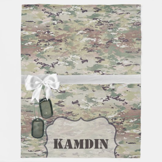 Personeelsformatie OCP Camo Uniform Fleece Deken (Voorkant)