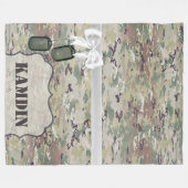 Personeelsformatie OCP Camo Uniform Fleece Deken (Voorkant (Horizontaal))