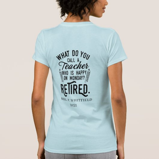 Personeelsformatie Opleiding in ruste T-shirt (Achterkant)