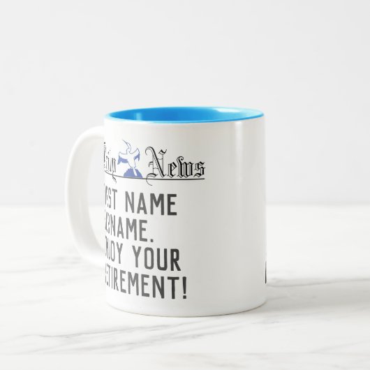 Personeelsformatie Tweekleurige Koffiemok (Voorkant links)