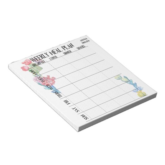 Personeelsformatie wekelijks notitieblok (Schuin)