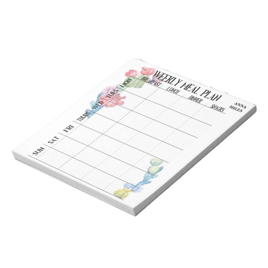 Personeelsformatie wekelijks notitieblok (Linkerzijde)