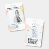 *~* Personeelsfoto Afbeelding - Logo - Streepjesco Badge (Voor- en achterkant)