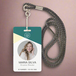 Personeelsfoto Barcode Titel & Naam Bedrijfsidenti Badge