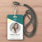 Personeelsfoto Barcode Titel & Naam Bedrijfsidenti Badge