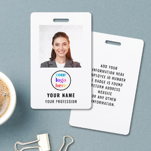 Personeelsfoto bedrijfs-ID-beveiligingsbadge Badge