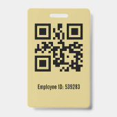 Personeelsfoto-ID Badge (Achterkant)