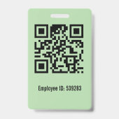 Personeelsfoto-ID Badge (Achterkant)