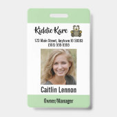 Personeelsfoto-ID Badge (Voorzijde)