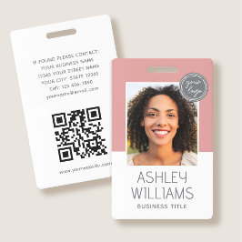 Personeelsfoto ID-badge Bedrijfsbeveiligingslogo R Badge