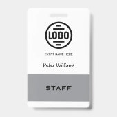 Personeelsfoto ID-badge pas Badge (Voorzijde)