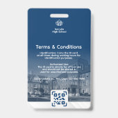 Personeelsfoto ID-badge voor docenten Badge (Achterkant)