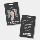 Personeelsfoto ID-barcode Badge (Voor- en achterkant)