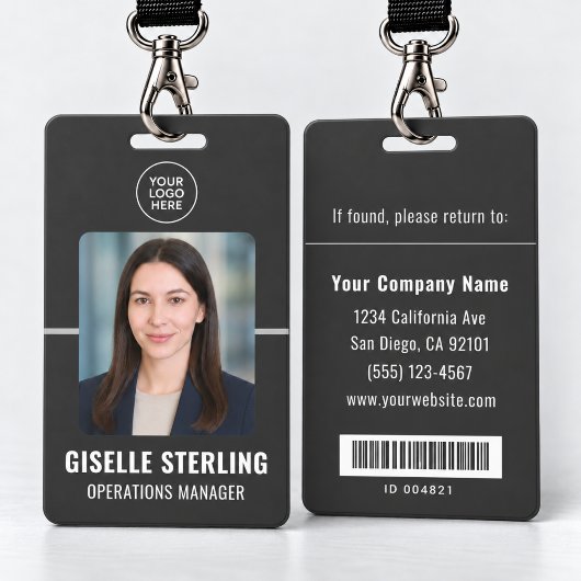 Personeelsfoto ID-barcode Badge