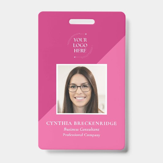 Personeelsfoto ID-bedrijfsbadge Badge (Voorzijde)