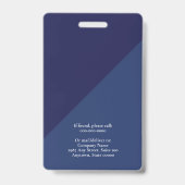 Personeelsfoto ID-bedrijfsbadge Badge (Achterkant)