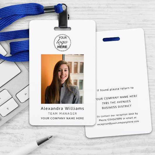 Personeelsfoto ID Bedrijfsbeveiliging Badge