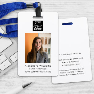 Personeelsfoto ID Bedrijfsbeveiliging Badge